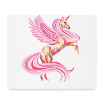 Licorne enchanteresse en rose clair - Tapis de souris (format paysage) - blanc - Devant