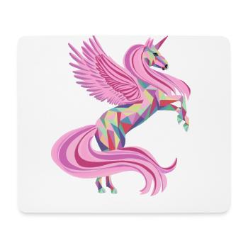 Zauberhaftes Einhorn in rosa - Mousepad (Querformat) - Weiß - Vorne
