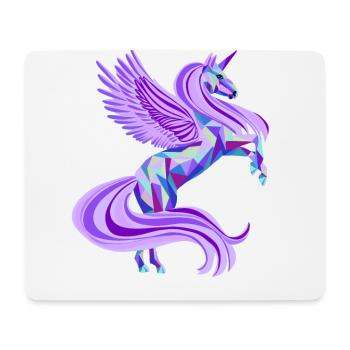 Zauberhaftes Einhorn in lila - Mousepad (Querformat) - Weiß - Vorne