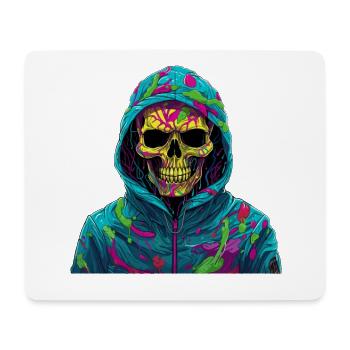 Cooler Skull Totenkopf für deinen coolen Look - Mousepad (Querformat) - Weiß - Vorne