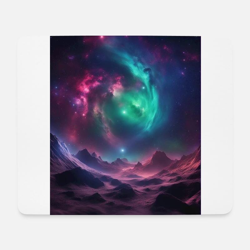 Space Nebula - Mousepad (Querformat) - Weiß