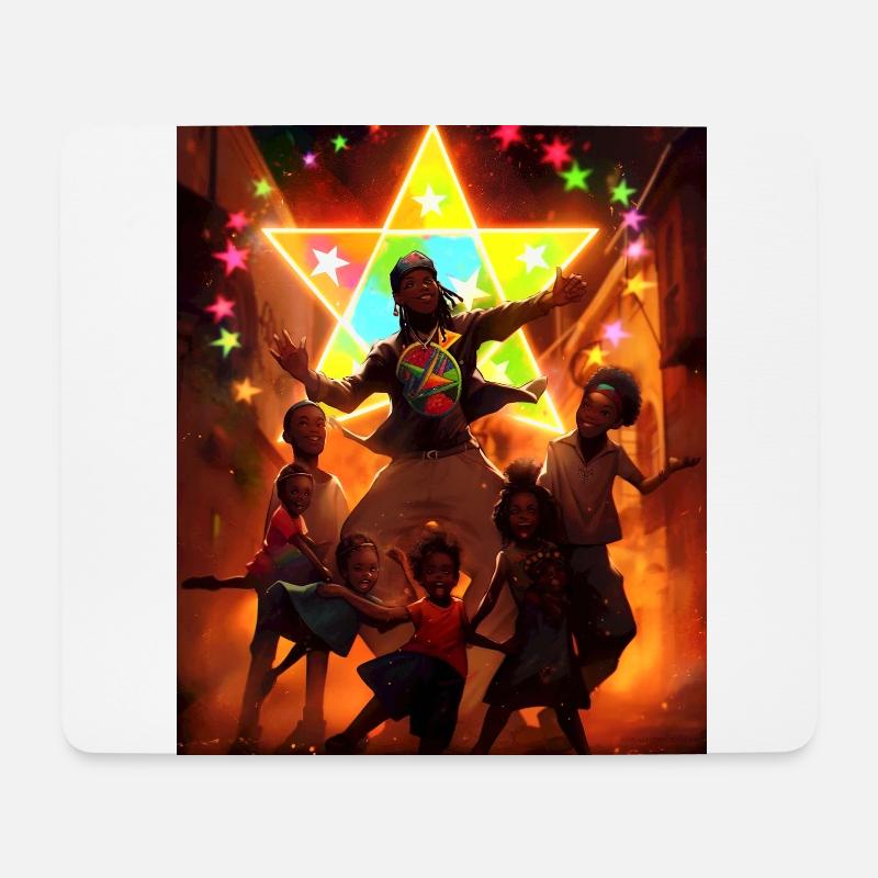 The Dance of Joy - Mouse Pad (horizontal) - white