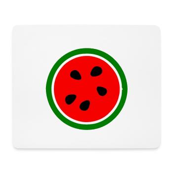 Free palestine wassermelone melone - Mousepad (Querformat) - Weiß - Vorne