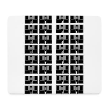 bunt - Mousepad (Querformat) - Weiß - Vorne
