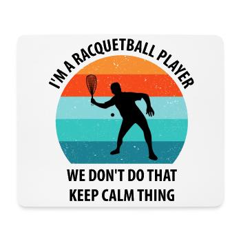 Racqueetball - Mouse Pad (horizontal) - white - Front