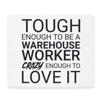 Warehouse Worker Crazy - Mousepad (Querformat) - Weiß - Vorne