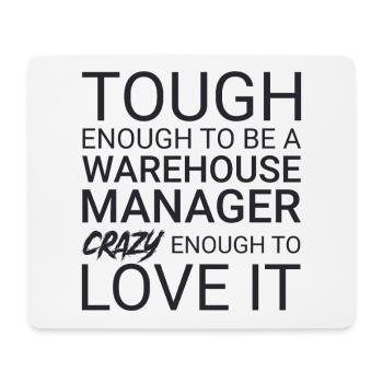 Warehouse Manager Crazy - Mouse Pad (horizontal) - white - Front