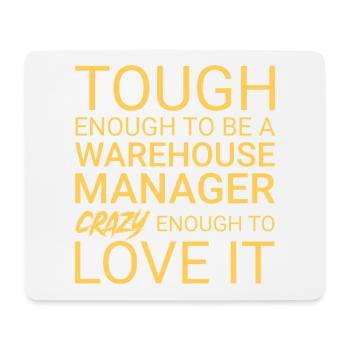 Warehouse Manager Crazy - Mouse Pad (horizontal) - white - Front