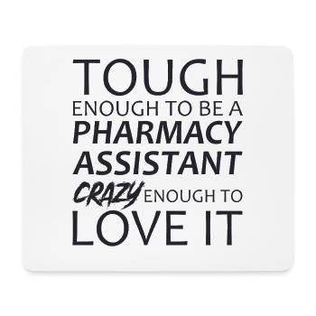 Pharmacy assistant Crazy - Mousepad (Querformat) - Weiß - Vorne