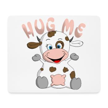 Hug me Kuh - Mousepad (Querformat) - Weiß - Vorne