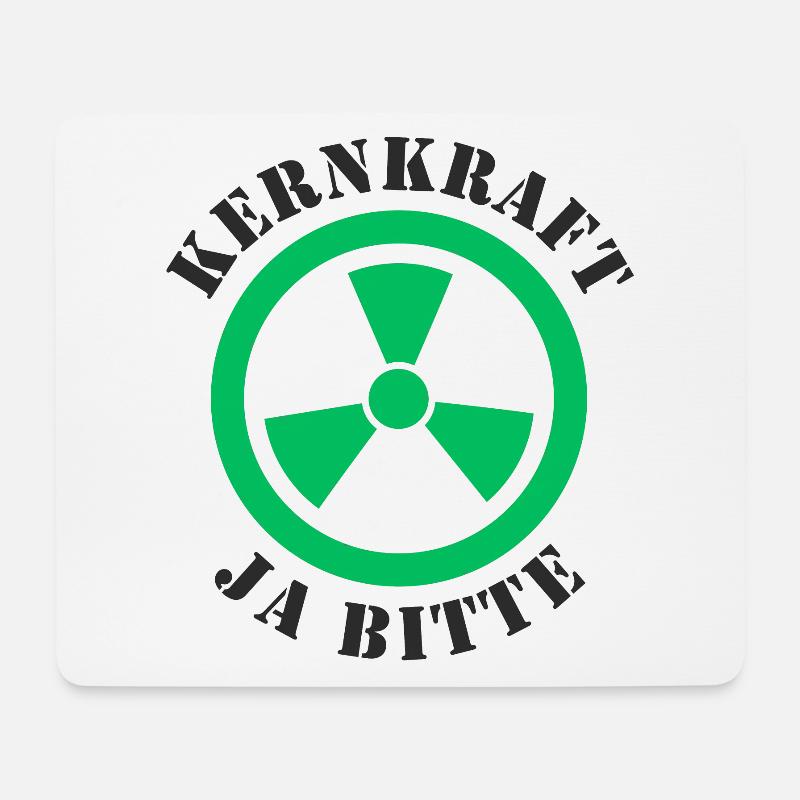 Atomkraft, Ja bitte - Mousepad (Querformat) - Weiß