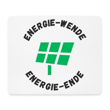 Energiewende Energieende - Mousepad (Querformat) - Weiß - Vorne