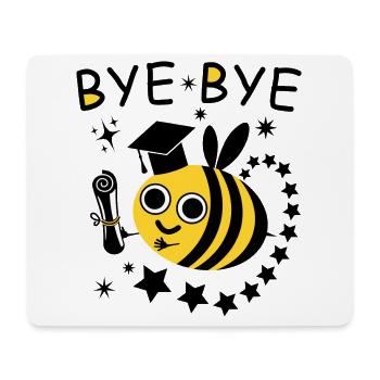 BYE BYE Biene - Mousepad (Querformat) - Weiß - Vorne
