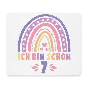 Ich bin schon 7 - 7 Geburtstag Mädchen Geschenk - Mousepad (Querformat) - Weiß - Vorne