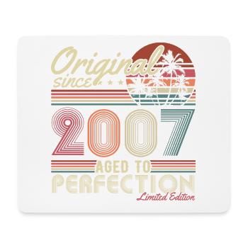 Original 2007 Vintage Rétro Vintage Anniversaire - Tapis de souris (format paysage) - blanc - Devant