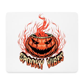 Joyeux Halloween Citrouille - Tapis de souris (format paysage) - blanc - Devant