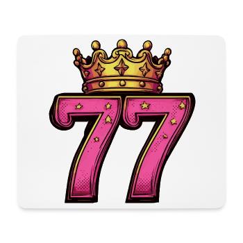 77 Number Krone - Mouse Pad (horizontal) - white - Front