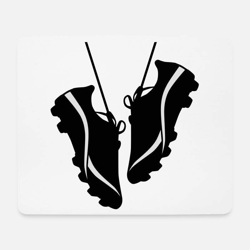 Fussballschuhe - Mousepad (Querformat) - Weiß