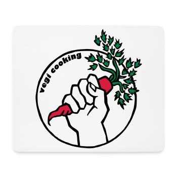 Vegan - Mousepad (Querformat) - Weiß - Vorne