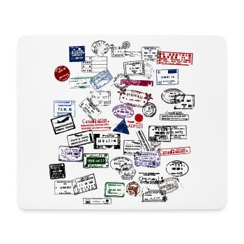 Globetrotter II - Mouse Pad (horizontal) - white - Front