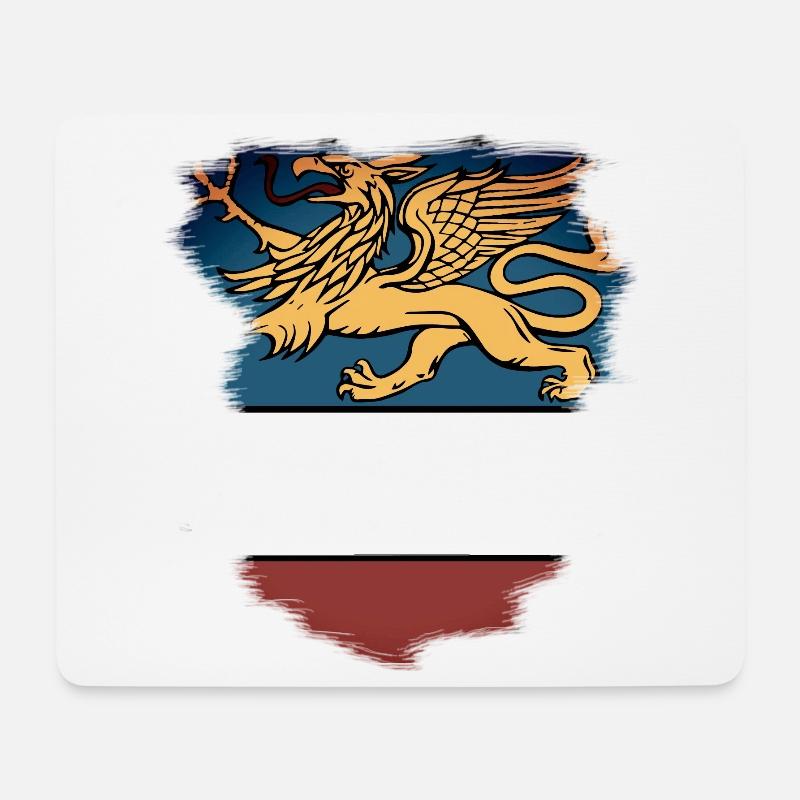 Rostock - Wappen Rostocker Greif - Mousepad (Querformat) - Weiß