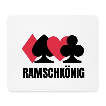 Skat Karten Ramschkönig Skatspiel Kartenspiel Pik - Mousepad (Querformat) - Weiß - Vorne
