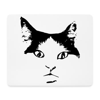 Katze - Mousepad (Querformat) - Weiß - Vorne