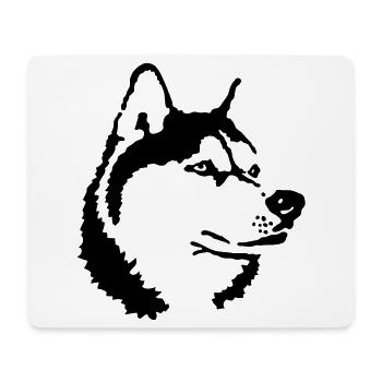 Husky - Mouse Pad (horizontal) - white - Front