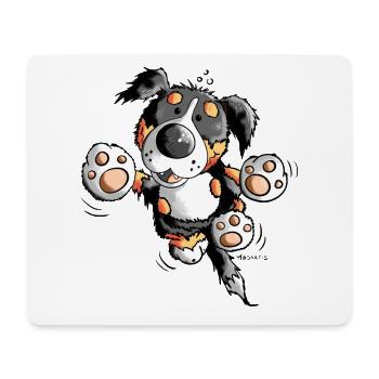 Drôle Bouvier Bernois - Tapis de souris (format paysage) - blanc - Devant
