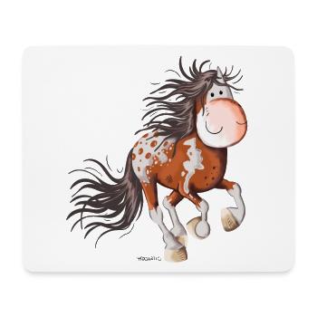 Happy Appaloosa - Tapis de souris (format paysage) - blanc - Devant