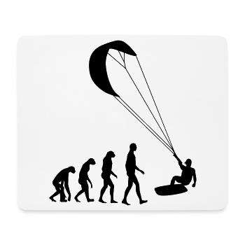 Kitesurfen / Kitesurfer / Kiteboarden / Kitesurf - Mousepad (Querformat) - Weiß - Vorne