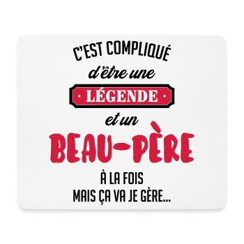 Stiefvater / Stiefmutter / Ehe / Familie - Mousepad (Querformat) - Weiß - Vorne