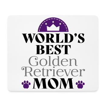 Golden Retriever - Mousepad (Querformat) - Weiß - Vorne