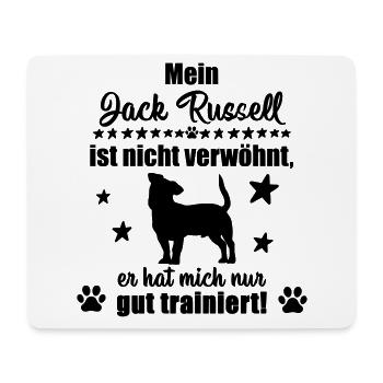 Jack Russell - witziges Statement! - Mousepad (Querformat) - Weiß - Vorne