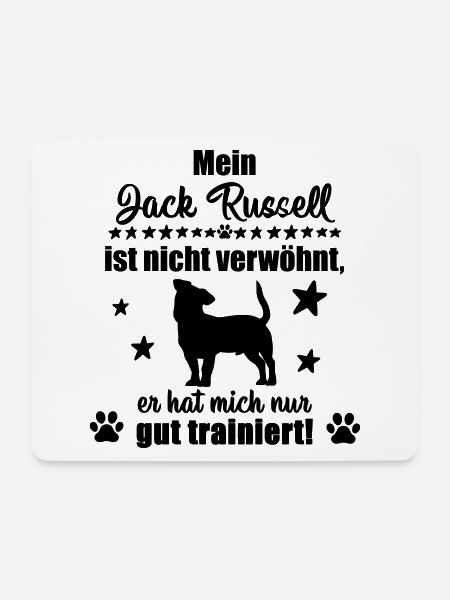 Jack Russell - witziges Statement! - Mousepad (Querformat) - Weiß