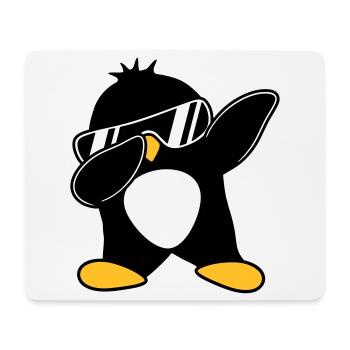Pingouin dabbing - Tapis de souris (format paysage) - blanc - Devant