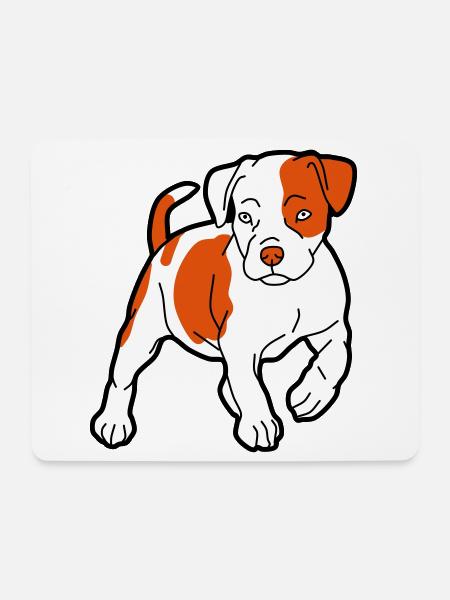 american staffordshire terrier - Mouse Pad (horizontal) - white