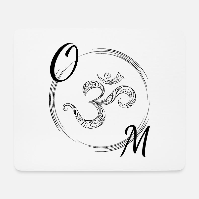 OM - Mousepad (Querformat) - Weiß
