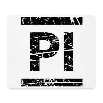 Pi - Mousepad (Querformat) - Weiß - Vorne