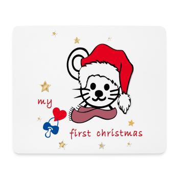 my first christmas - Mousepad (Querformat) - Weiß - Vorne