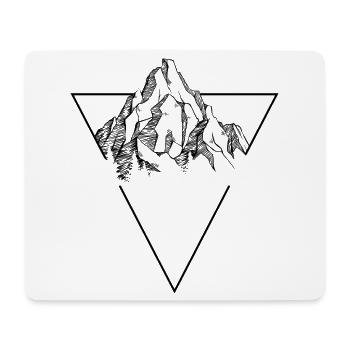 Mountain sketch - Mouse Pad (horizontal) - white - Front