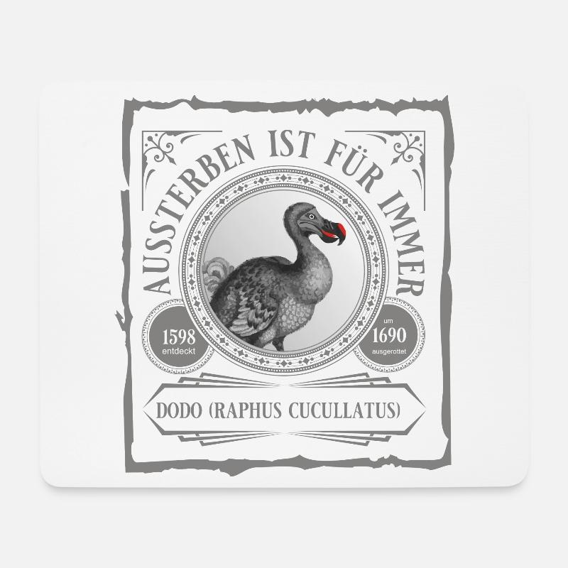 Der Dodo ist weg - Mousepad (Querformat) - Weiß