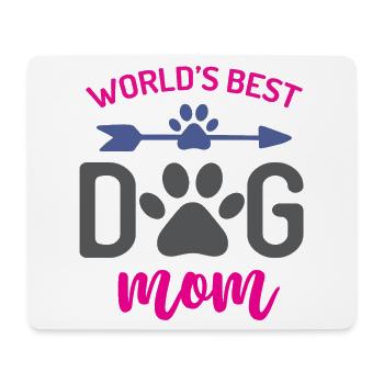 Die beste Hundemutter der Welt - Mousepad (Querformat) - Weiß - Vorne