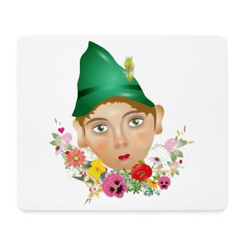 The Seppel or Seppl as doll portrait - Mouse Pad (horizontal) - white - Front