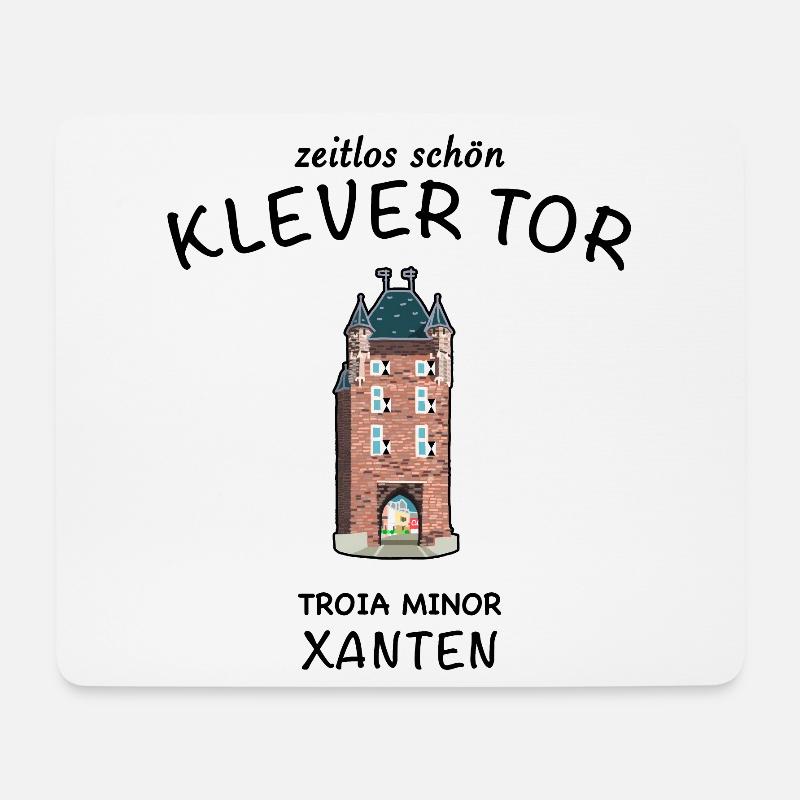 Xanten, Klever Tor,, Deutschland - Mousepad (Querformat) - Weiß