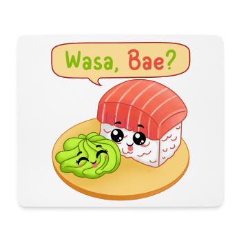 Sushi, Sushi-Fan, Wasabi - Mousepad (Querformat) - Weiß - Vorne