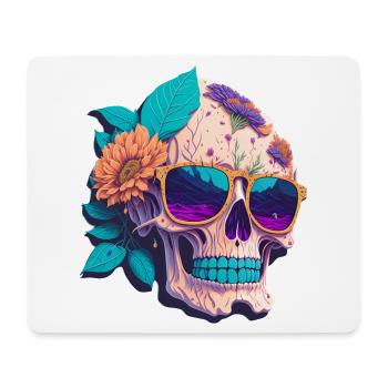 Skull - Mouse Pad (horizontal) - white - Front
