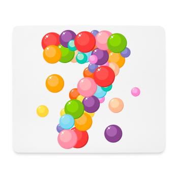 birthday, 7 years, I am 7 years old, 7 years old - Mouse Pad (horizontal) - white - Front