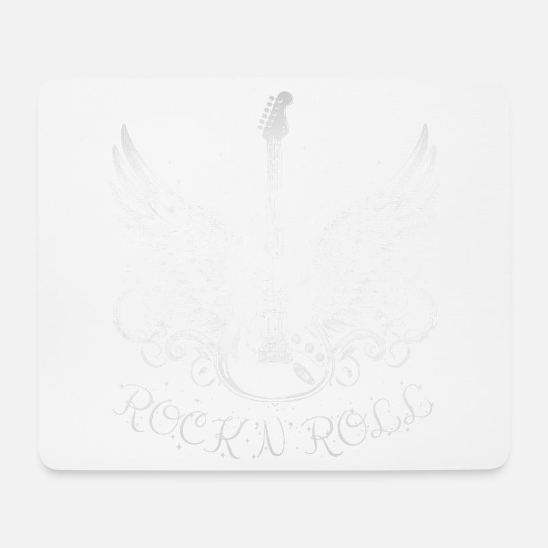 Rock 'n' Roll Guitar - Mouse Pad (horizontal) - white