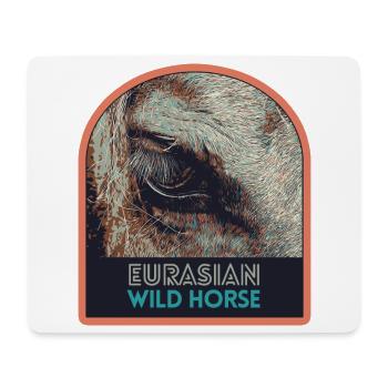 Horse Eye in Close-up – Expressive Art - Mouse Pad (horizontal) - white - Front